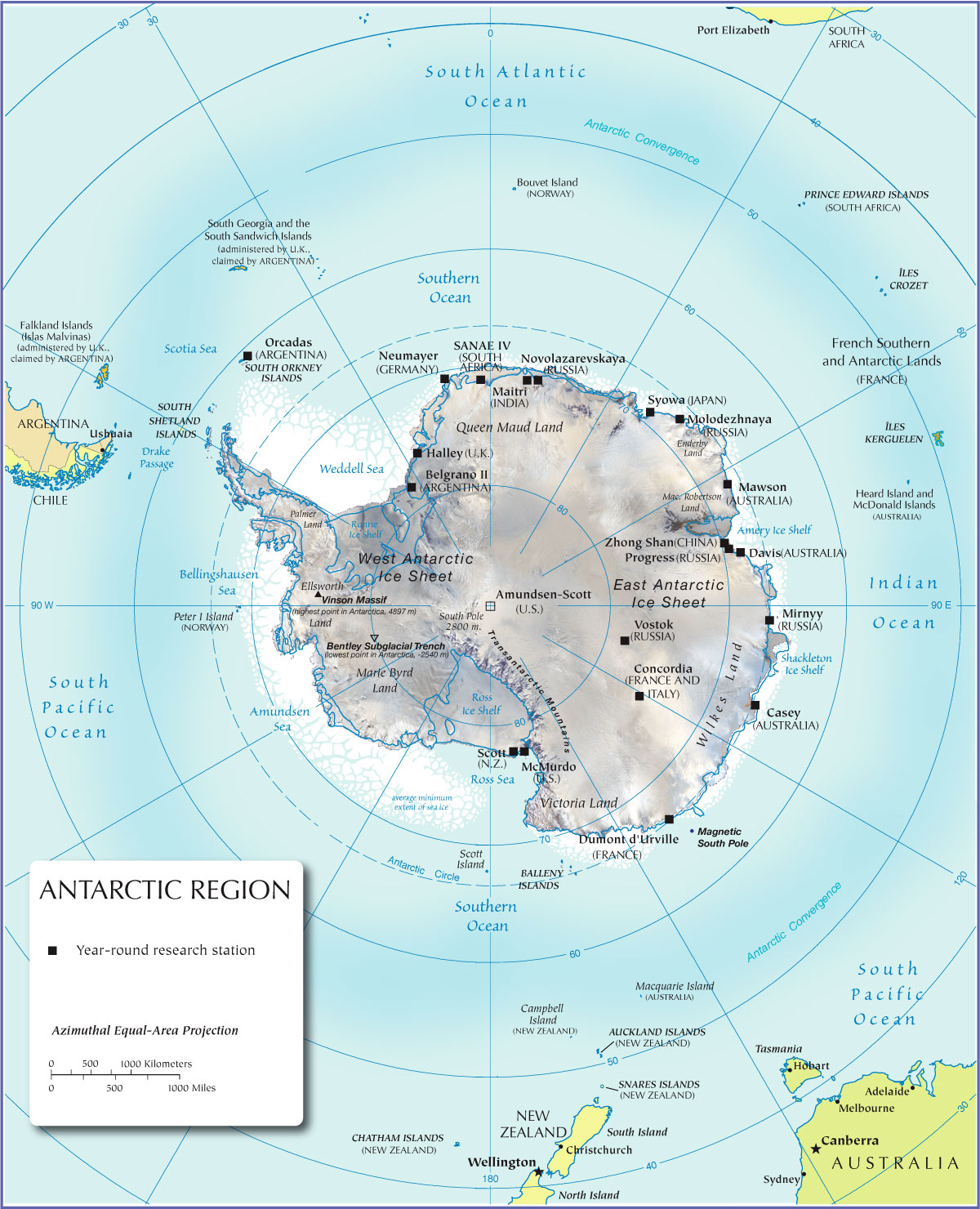 Full Map of Antarctica